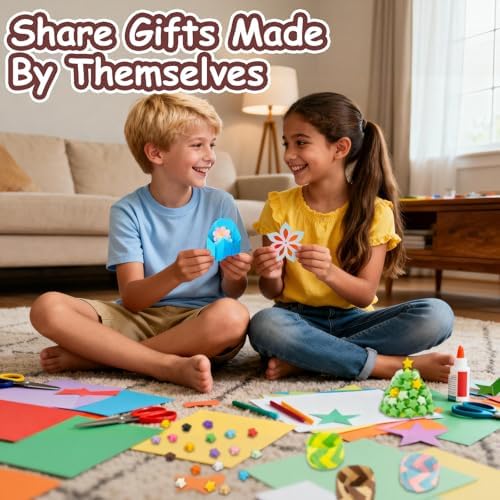 hapray 500 Colored Origami Paper 6x6 & 1350 Star Origami, Crafts for Kids - Image 6