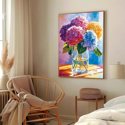 AIBOERL Paint by Numbers Kit for Adults Beginner,Flowers,12X16In - Image 3