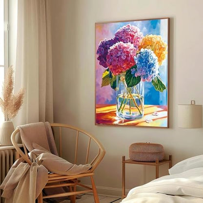 AIBOERL Paint by Numbers Kit for Adults Beginner,Flowers,12X16In - Image 3