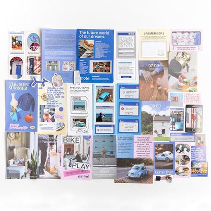 Alideco 200pcs Vintage Scrapbook Supplies Pack for Art Journaling Bullet Junk Journal Planners DIY Paper Stickers Craft Kits Notebook Collage Album Aesthetic Cottagecore Picture Frames (haidaobaijing) by Alideco