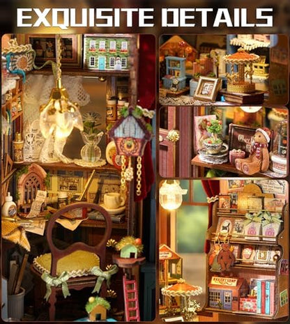 Roroom DIY Miniature House Kit, Fairy-Tale Curio Shop Dollhouse Kit - Image 3