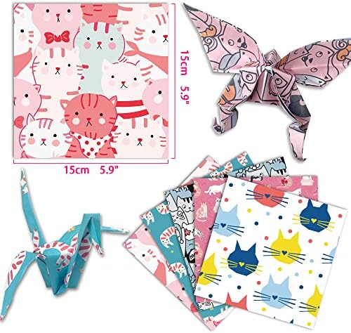 Origami Paper 6x6" Double Sided 50 Sheets 10 Colors Origami Kit,Craft Paper - Image 3
