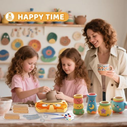 Pottery Wheel for Kids, Complete Pottery Kit for Beginners, Arts and Crafts for Kids Ages 8-12, with Air Dry Clay Painting Kit Sculpting Tools, Birthday Gift for Boys Girls 6 7 8 9 10 11 12 (Dog) - Image 4