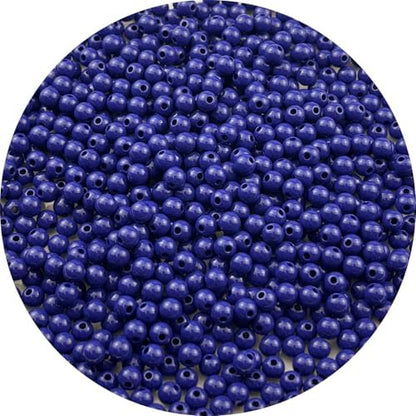 700pcs Acrylic Round Beads for Crafts 6mm Resin Candy Color Spacer Beads with Hole for Jewelry Making Sewing Crafts Decoration Necklaces Bracelets Earrings Supplies(Dark Sapphire Blue) by Unknown