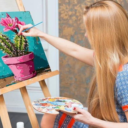 Mrnsiet Paint by Number for Adults Beginners, Easy Cactus Paint by Numbers Kits on Canvas, DIY Cactus Oil Painting Kits Adults' Paint-by-Number Kits for Home Wall Decor 16x20 Inch - Image 5