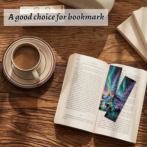 NEGEKFKX 6 Pcs Starry Sky Cross Stitch Bookmark Kit for Adult Beginners - Image 3