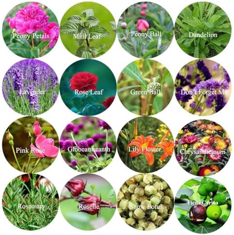 16 Bags Set Dried Flowers Artisan Dried Flower Kit - Candle Making Soap Making DIY Candel Flowers-,Lavender,Roseleaf,Pink Rose,Jasmine,Petal and More - Image 4
