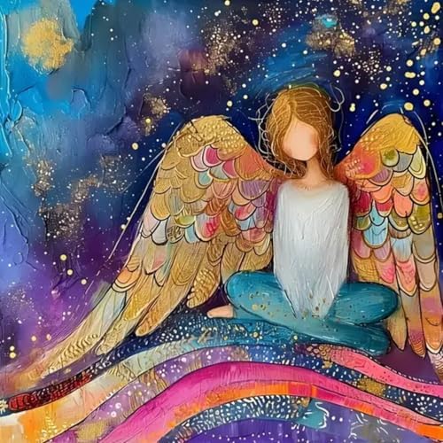 CHWGLFGG Angel Woman Paint by Numbers Kit for Adults Beginner by CHWGLFGG