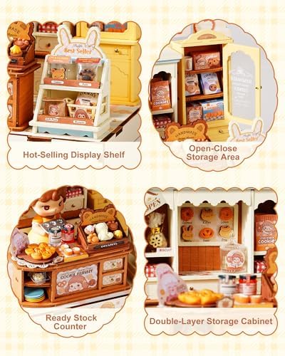 Rolife DIY Miniature House Kit for Adults, Mini Wooden Dollhouse Kit, Tiny House Diorama Building Kits-Birthday Christmas Craft Hobbies Gift for Teens Kids - Image 3