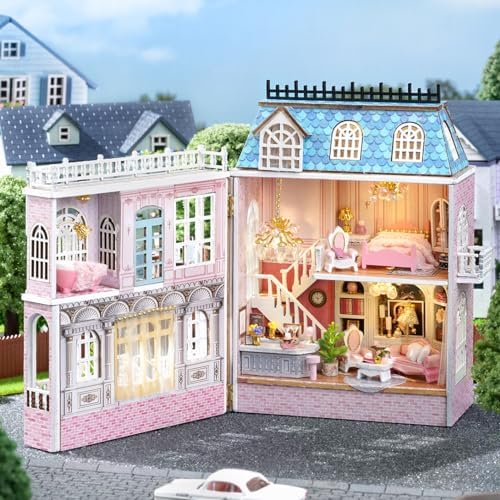 CUTEROOM DIY Miniature House Kit Wooden Craft for Adult-Romantic Castle - Image 4