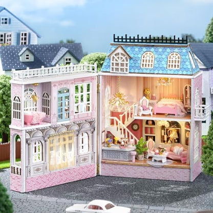 CUTEROOM DIY Miniature House Kit Wooden Craft for Adult-Romantic Castle - Image 4