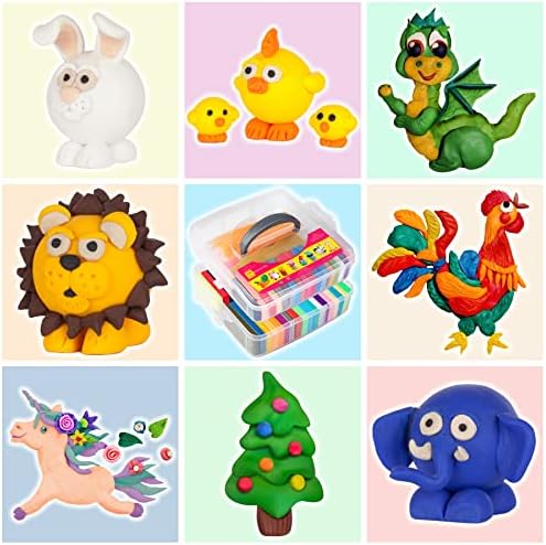 Cyajm 50 Colors Oven Bake Polymer Clay Kit, DIY Jewelry Crafts & Home Decor - Image 5