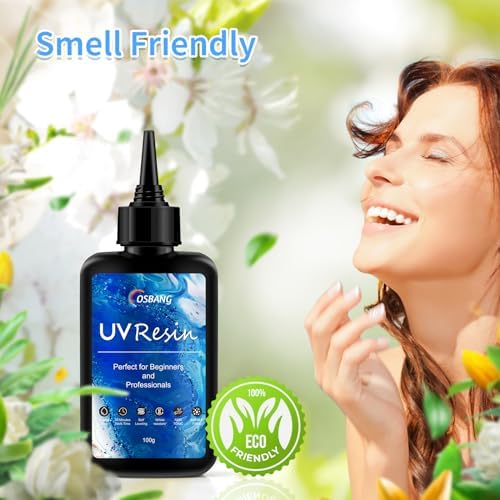 100g UV Resin, Crystal Clear for Beginners and Professionals, UV Resin Hard Type Kit for Jewelry Making, DIY Craft, Decor - Image 4