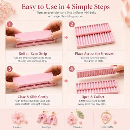 3D Printed Mini Clay Ball Maker Set 2/3/4/5mm Gel Bead Roller Nail Art Tool - Image 5
