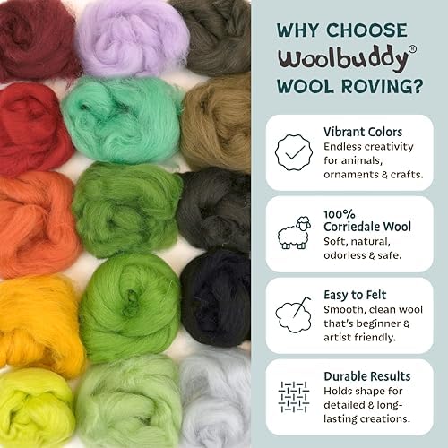Woolbuddy Needle Felting Kit Starter Set (Cactus & Succulent) for Adults - Image 6