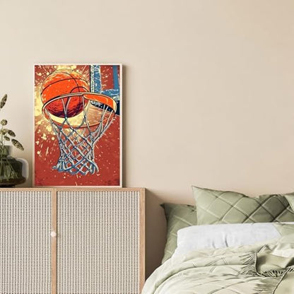 Aestalrcus Basketball Paint by Numbers Kit for Adults Beginner, 16x20inch - Image 7