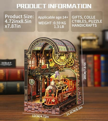 Spilay Book Nook Kit for Adults, Zero Platform DIY Miniature House Kit - Image 2