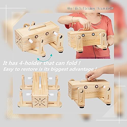 4 Cup Turner for Crafts Tumbler,Epoxy Glitter 4 arms Tumbler Full Kits,DIY Cuptisserie Turner,Cup Spinner Machine Kit for Crafts Epoxy Tumbler - Image 2