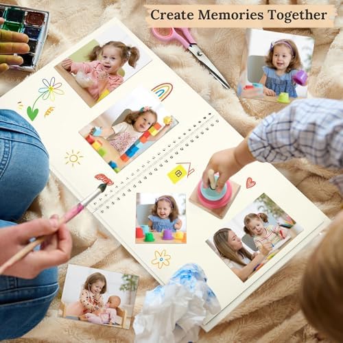Scrapbook Photo Album 10"x10" 50 Sheets 100 Pages Hardcover Kraft Paper - Image 6