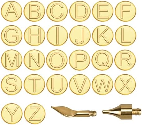 26-Piece Wood Burning Letter Tips Set by Unknown