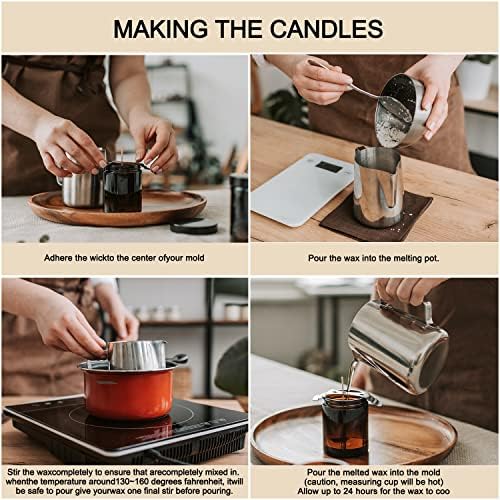 Wfmolcand Natural Soy Wax DIY Candle Making Supplies-Soy Wax Flakes- Making from Farm, No Additives, Harmless and Pure 2 lb (32 oz) - Image 4