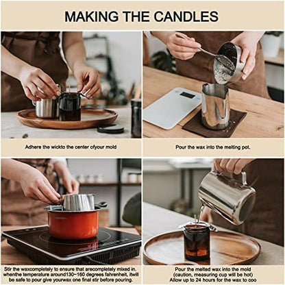 Candle Making Soy Wax-2 lb Bag（32oz）-Pure Nature DIY Soy Wax Flakes - Image 4