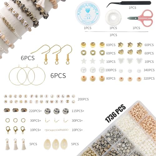 Jewelry Making Supplies Kit, Bracelet Making Kit, Natural Stone Beads - Image 2