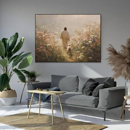 Jesus Paint by Numbers Kit for Adults Framed Canvas 12X16 in, Frameworkless - Image 5