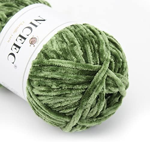 NICEEC 6 Skeins Soft Chenille Yarn 6x85m(6x93yds,6x50g)_Halloween Series - Image 3