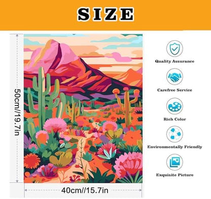 Meothan Paint by Numbers Kit for Adults Beginner 16x20 inch (Without Frame) - Image 3