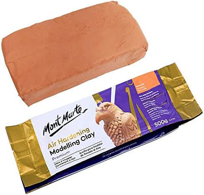 Mont Marte Premium Air Hardening Clay, Terracotta, 500g (1.1lb), No Baking Required (Pack of 3) - Image 3