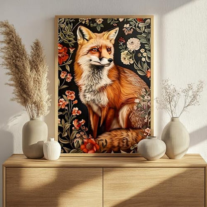 Fox Paint by Numbers Kit for Adults, 16x20 inch - Image 2