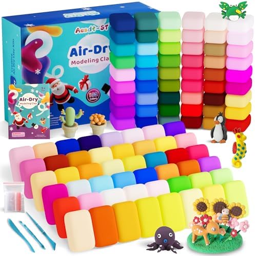 Aestd-ST Air Dry Clay 102 Colors, Modeling Clay for Kids, DIY Magic Clay by Aestd-STqualityclay