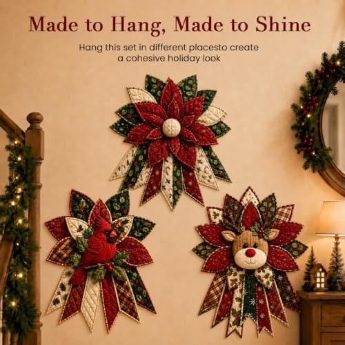 Daily Partner Quilted Christmas Door Hanging DIY Sewing Kit (3PCSB) - Image 7