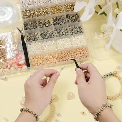Jewelry Making Supplies Kit, Bracelet Making Kit, Natural Stone Beads - Image 4