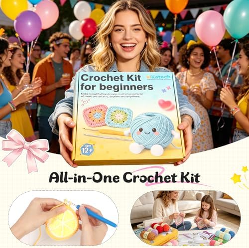 Katech Crochet Kit for Beginners Adults Kids-Crochet Starter Kit-Ideal Gift - Image 5
