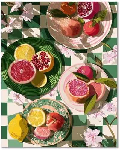 Fruit Paint by Numbers Kit for Adults, Paint by Number for Adults 16x20 in by Unknown
