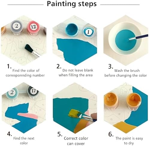 Sceorixa Plant Paint By Numbers Kit for Adults - DIY Lemon Tree in Library Painting On Canvas, Acrylic Paint Set, Suitable for Beginners, Wall Decor Art for Home Decoration Or Gifts(8X12IN Framed) - Image 5