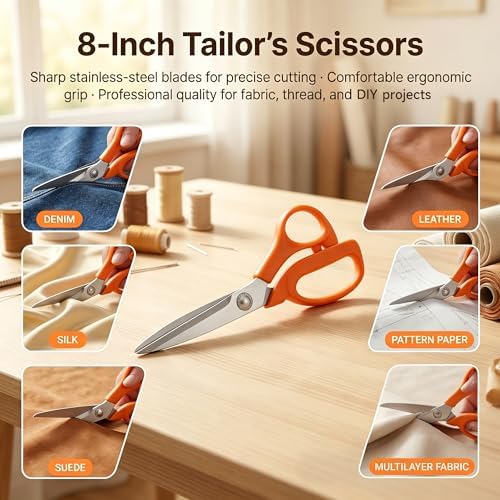 301pcs Sewing Project Kit with Thread, Scissors, Needles, Pins, Measuring Tape, and Accessories in Zippered Case (301PCS Sewing Kit) - Image 7