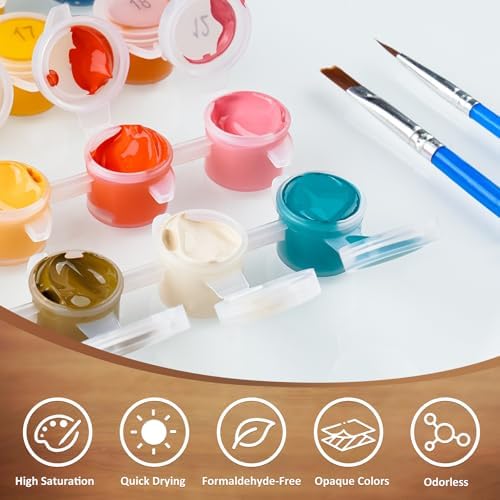 NiArt Paint by Numbers Kit for Adults Beginners, Canvas 16x20 Unframed - Image 5