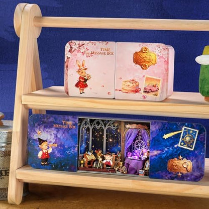 Miniature House Kit, Adult DIY Miniature Dollhouse Kit, Miniature House Model Kit with LED Lights, Ideal as a Christmas or Birthday Gift for Family (13248) - Image 6