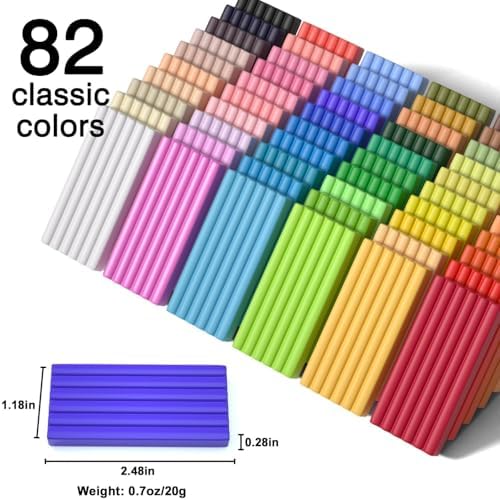 Shuttle Art 82 Colors Polymer Clay Kit, Oven Bake Clay for Kids, 19 Sculpting Tools, 16 Accessories, Non-Toxic, Non-Sticky DIY Crafts for Kids Adults - Image 2