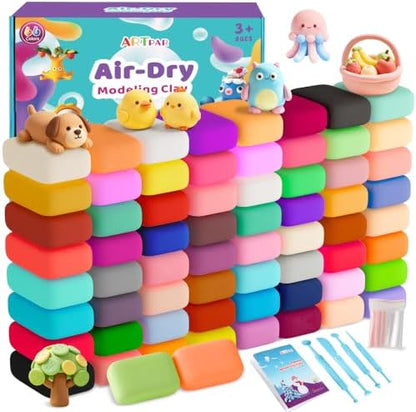 ARTPAR Air Dry Clay 66 Colors,Modeling Clay for Kids,DIY Molding Magic Clay by ARTPARencourageKidsexplorationartandcrafts