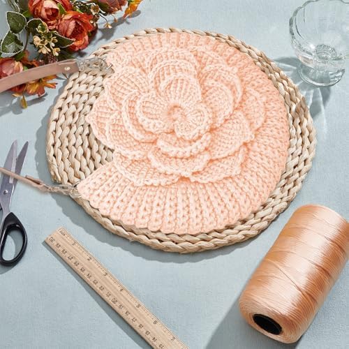 FREEBLOSS Flower Crochet Bag Kit for Beginners Complete Starter Set with Step-By-Step Video Tutorials Crochet Tote Bag Set Knitting Kit Adult Crafts Projects, Beige - Image 6
