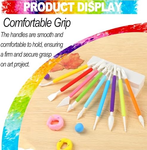 LINPHCEY Air Dry Clay Tools for Kids Ages 8+ Pottery Clay Tool Kit Plastic Clay Sculpting Tools Set for DIY Project, Modeling Polymer Clay Toys – Safe & Easy Grip for Beginners & Craft Lovers - Image 6