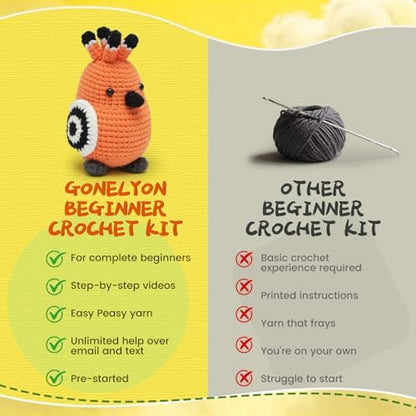 GONELYON Crochet Kit for Beginners, Crochet Starter Kits - Image 4