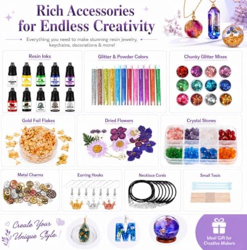 Resin Kit 3-Tier Storage Box Jewelry Making Kit with Molds - Image 3