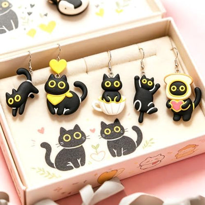 ORIGACH 16 Pcs Funny Black Cat Polymer Clay Cutters Set - Image 5