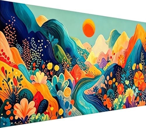 Large Diamond Art Kits for Adults,Mountain Diamond Painting Kits for Adults by croshom