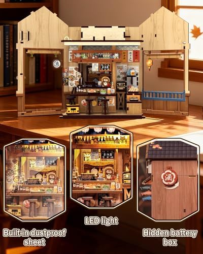 Japan Book Nook, DIY Miniature House Kit, Japanese Izakaya Booknook - Image 3